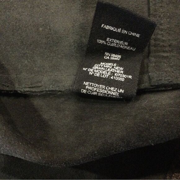 Theory Black Mini Skirt leather - Picture 6 of 8